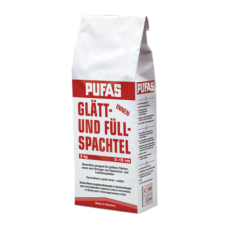 Шпаклевка гипсовая Pufas N3 Glatt und Fullspachtel, 5 кг