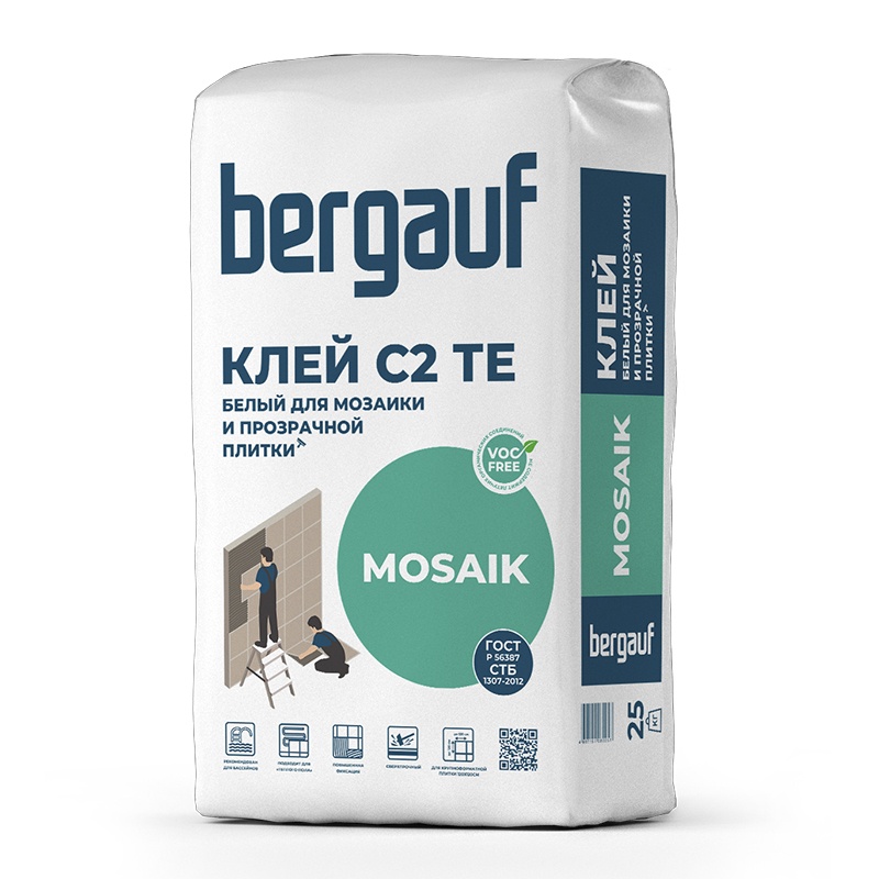 Клей для мозаики Bergauf Mosaik белый (25 кг)