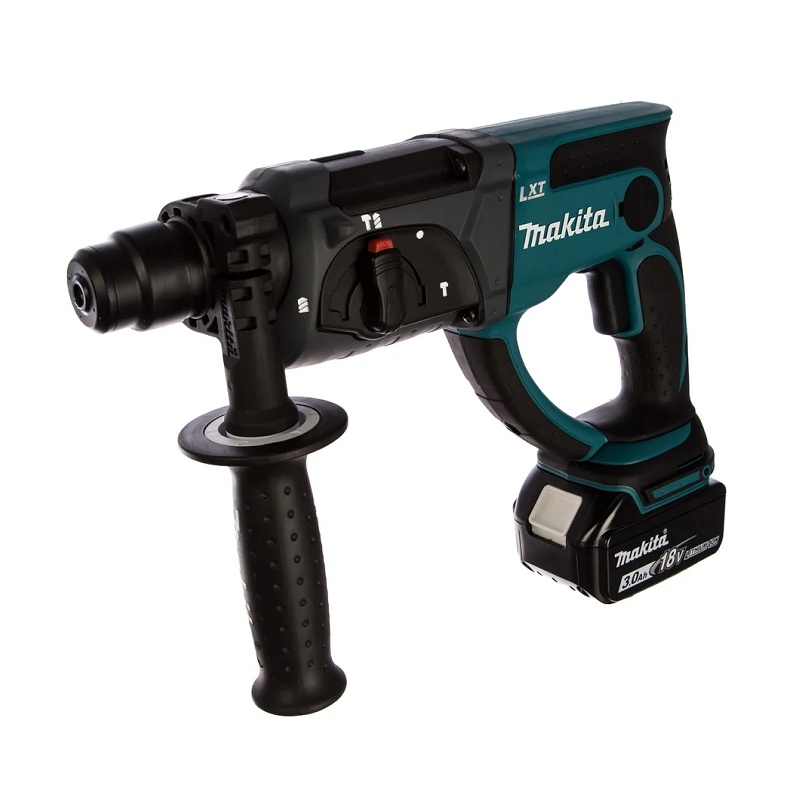 Перфоратор аккумуляторный Makita DHR202RF LXT, SDS-plus, 20 мм, 3 режима, 1,9Дж, 18V, Li-ion 3Ач, кейс